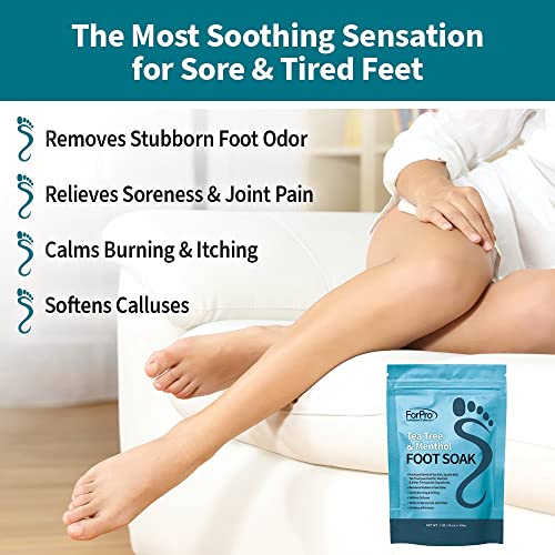 ForPro Tea Tree Oil & Menthol Foot Soak with Epsom Salt - 16 oz (3 Pack)