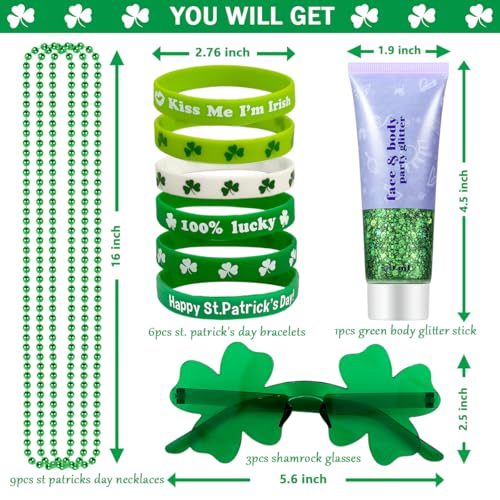 St. Patrick's Day Accessories Set, 19-Piece Party Favors