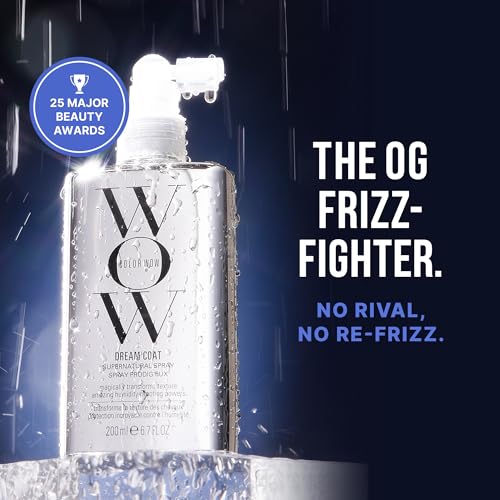 COLOR WOW Dream Coat Anti-Humidity Treatment Spray ? Anti-Frizz Hair Smoothing Spray with Built-in Heat Protectant, Award-Winning Leave In Treatment for Glassy Smooth, Shiny Styles up to 3-4 Washes