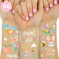 xo, Fetti Spring Easter Temporary Tattoos - 46 Glitter Designs