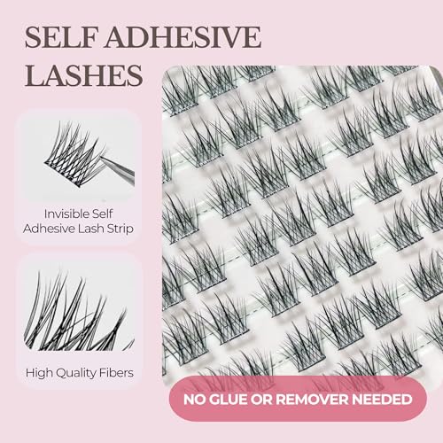 Self-Adhesive Lash Clusters Natural Look Pre-Glued 8-15mm Kit