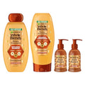 Garnier Whole Blends Honey Treasures Repairing Shampoo & Conditioner 22 Fl Oz each + Hair Serum (5.1 Fl Oz) for Dry, Damaged Hair (Bundle of 4 Items)