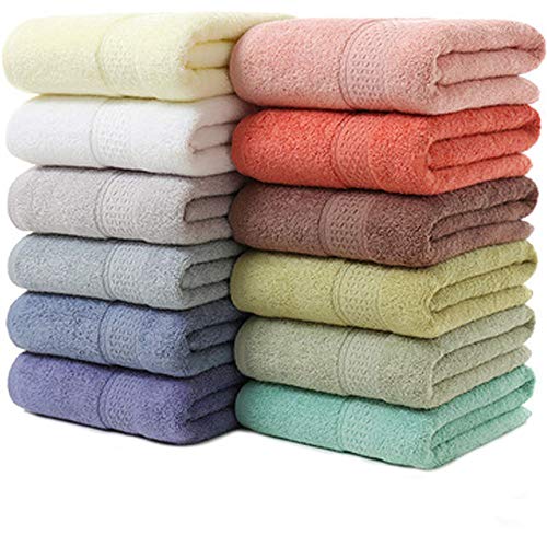 12-Pack Face Towels,Multi-Color Soft Washcloth 35 * 35cm (1)