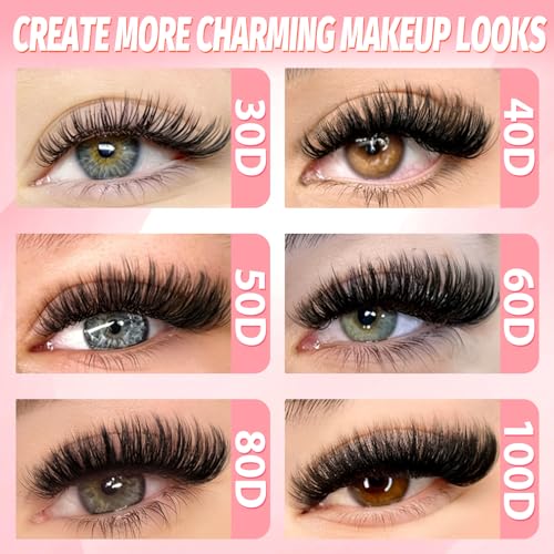 Wispy Lash Clusters Kit - 708pc Individual Eyelash Extensions 30D-100D