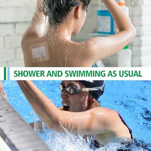 Tattoo Aftercare,Waterproof Bandages for Swimming,2 Inch x 10 Yard Tattoo Cover up Tape,Second Skin Tattoo Cover up Patch,Waterproof Bandaids,Transparent Film Dressing,Adhesive Bandage,Shower Shield