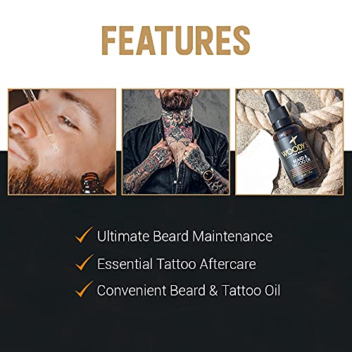 Woody's Beard & Tattoo Oil, 1-Pack