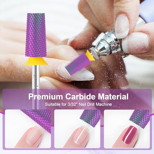 Large Tapered Barrel Nail Drill Bit for Gel & Acrylic Removal