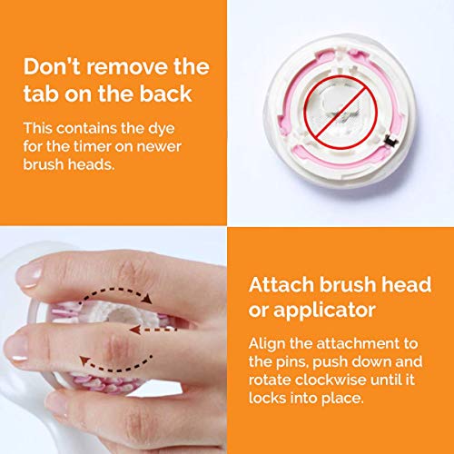 Clarisonic Radiance Facial Cleansing Brush Head Replacement Compatible with Mia 1, Mia 2, Mia Fit, Alpha Fit, Smart Profile Uplift and Alpha Fit X, 4 Count