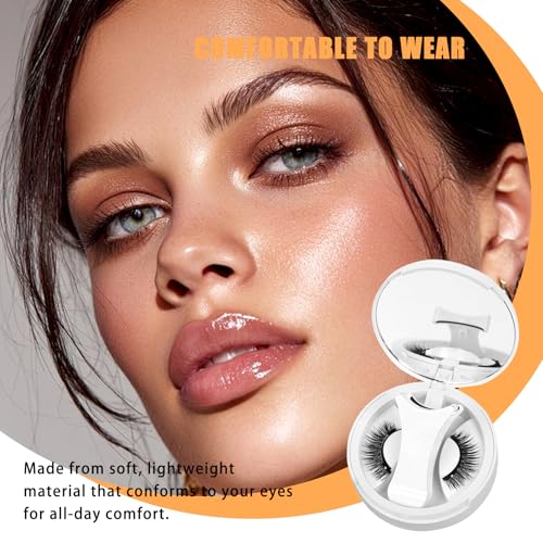 Magnetic Eyelashes with Applicator – No Glue, Reusable
