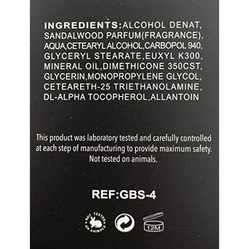 G.B.S Men¡¯s Aftershave Balm - Premium Sandalwood Scent - Soothes Razor Burn & Moisturizes Sensitive Skin - Fast-Absorbing Formula - 5 Fl Oz