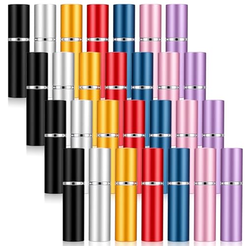28-Piece Travel Perfume Atomizer Set - 10ml Refillable Bottles