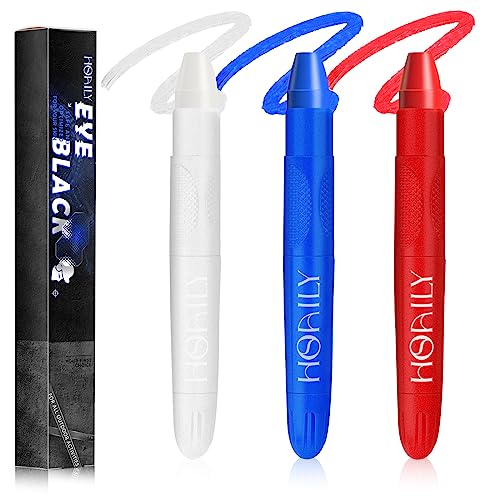 3-Pack Eye Black Stick for Sports Baseball Football Makeup