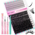 Lash Clusters Kit 80D-100D 12-21mm Wispy & Spiky