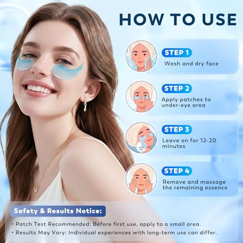 Retinol Collagen Under Eye Patches 30 Pairs | Hydrogel Eye Masks
