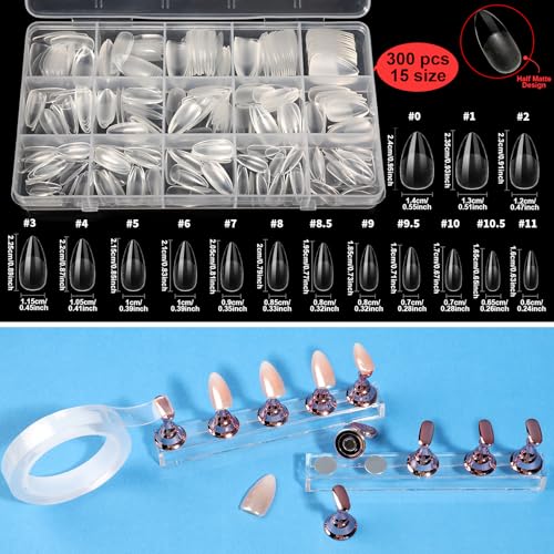 Acrylic Nail Kit with Chrome Powder & Almond Tips – Beginner Set