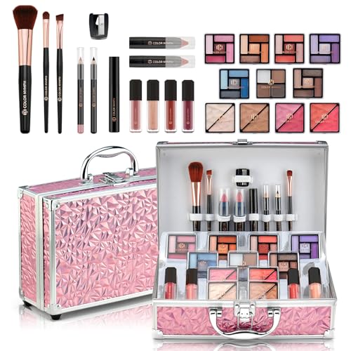 Color Nymph Makeup Kit for Teens - 24pc Set with Train Case