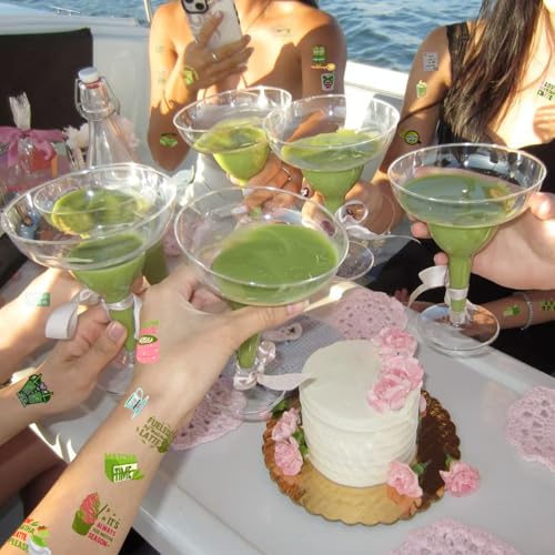 152-Piece Matcha Temporary Tattoos - 20 Sheets Party Favors