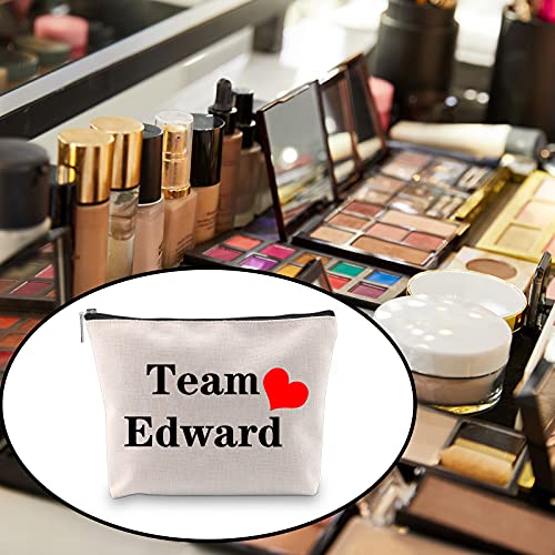 BLUPARK Vampire Lover Gift Team Edward Cosmetic Bag Fans Gift Birthday Gift for Her (Team Edward)