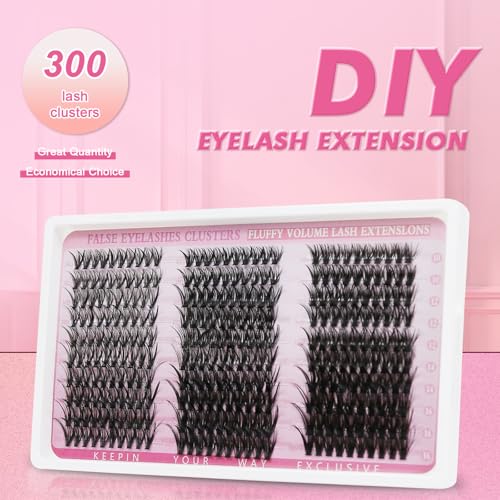 Lash Clusters 10-16mm Wispy Eyelash Extensions 300pcs