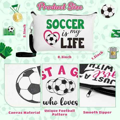 R HORSE 9Pcs Sport Makeup Bag Gifts for Women Girls, Ladies Sport Cosmetic Bags Sport Accessories Canvas Toiletry Bag Makeup Pouch Organizer Women Player Gift for Mother¡¯s Day Birthday