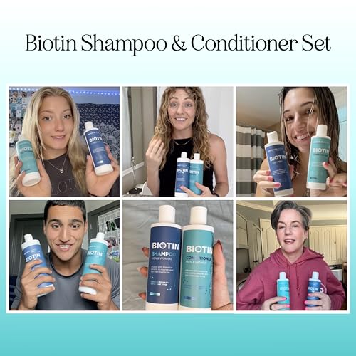 Rosemary Biotin Shampoo & Conditioner Set - Volumizing, Sulfate Free