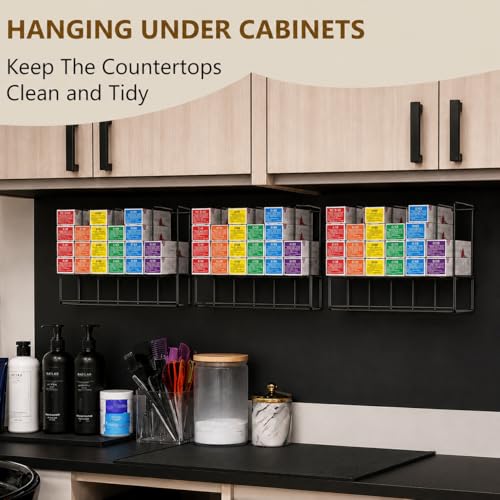 Meudid Hair Color Organizer Wall Rack - 2 Pack Salon Storage