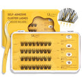 QUEWEL Self Adhesive Eyelash Clusters Kit with Tweezers
