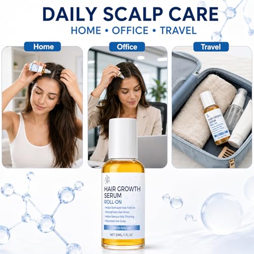 Nexkayee Hair Growth Serum Roll-On with Rosemary Oil - 30ml