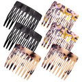 6-Piece French Hair Side Combs, 2 inch Small Decorative Hair Comb Clips
