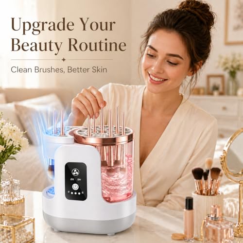 Electric Makeup Brush Cleaner with Automatic Drying - WUZAIYEHONG