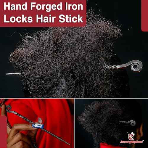 Armory Replicas Charming Countess Everyday Wear Forged Iron Twisted Spiral Design Medieval Hair Stick - Exquisite Gifts for Her, Perfect Renaissance Faire Accessory