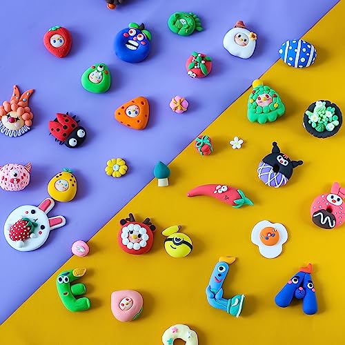 Modeling Clay - 50 Colors Air Dry Clay, DIY Molding Magic Clay for Slime add ins & Slime Supplies, Kids Toys Set for Boys and Girls