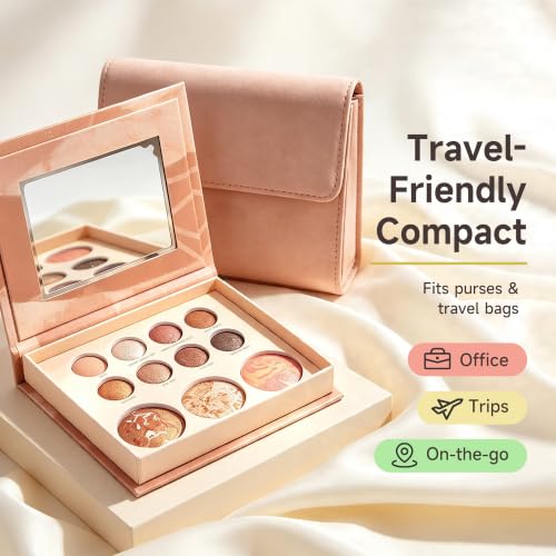 Portable Eyeshadow Palette - High Pigment Matte & Shimmer