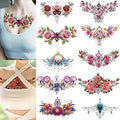 Floral Temporary Tattoos for Women | Waterproof 5-7 Days