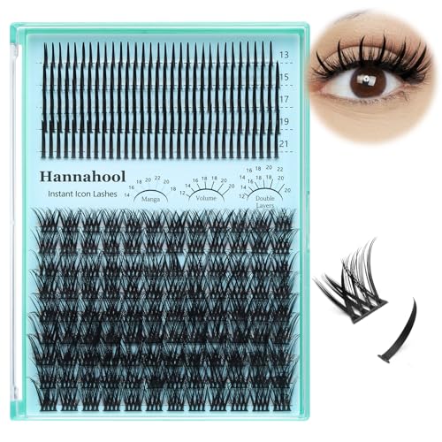 Hannahool Cluster Lashes Extensions 12-22mm Mixed Volume