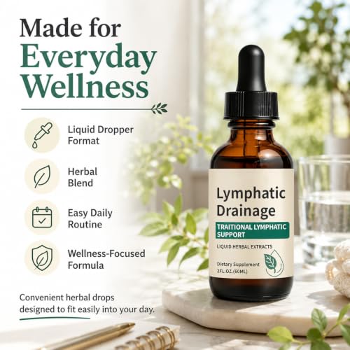 Lymphatic Drainage Drops – Alcohol-Free, Vegan Liquid
