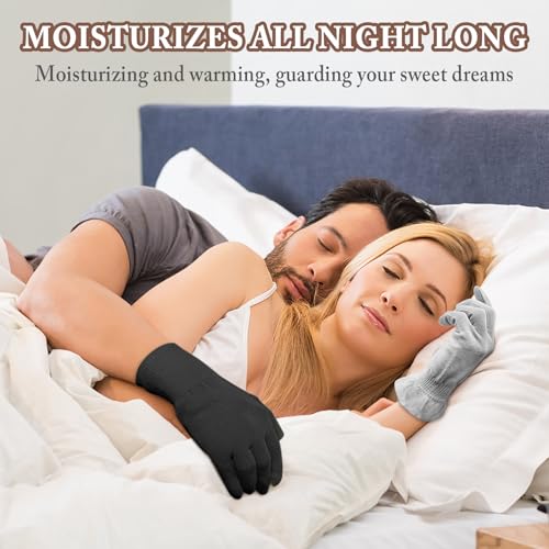 MIG4U Touchscreen Overnight Moisturizing Beauty Gloves for Dry Hands (3 Pairs)
