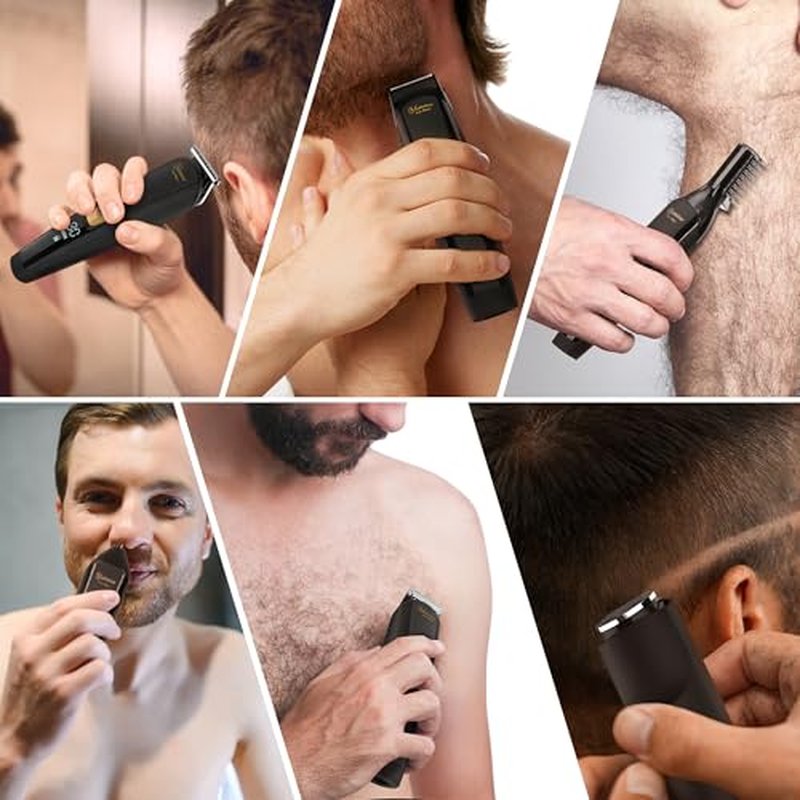Hatteker 21-in-1 Mens Grooming Kit - Beard, Body & Groin Trimmer