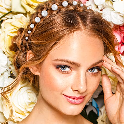 Lusofie 36Pcs Hair Pins with Pearls for Women and Girls - Bridal and Wedding Hairstyles Pearl Bobby Pins (6 Sizes)