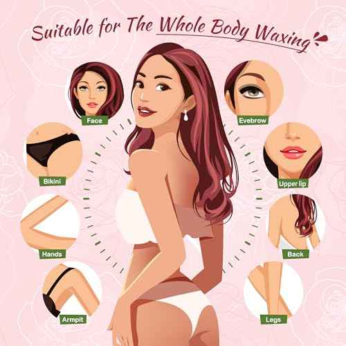 Ajoura Wax Beads for Hair Removal, 1lb Pink Rose Hard Wax for Coarse Hair, Perfect for Brazilian, Bikini, Eyebrow, Legs, Facial, and Full Body Waxing, At-Home Wax Refill for Women and Men