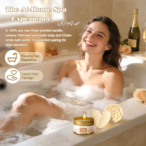 10-Piece Self Care Gift Set for Women with Blanket & Candle
