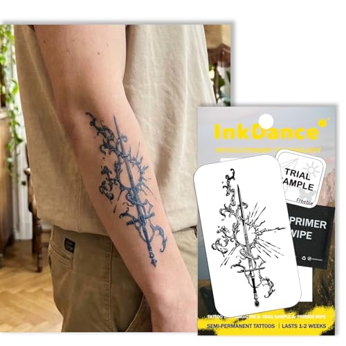 Dark Sword Semi-Permanent Tattoo | Waterproof, Lasts 1-2 Weeks