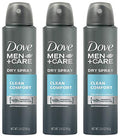 Dry Spray Antiperspirant for Men, Clean Comfort, 3.8 oz (Pack of 3)