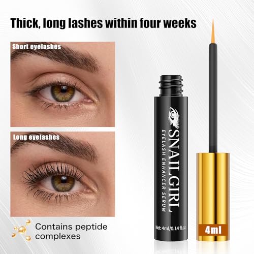 Lash Serum with Multi-Peptide & Botanical Antioxidants for the Look of Longer, Fuller Lashes - Formula to Support Healthy & Strong EyeLashes, Nourishing Eyelash Serum for Sensitive Eyes 4 ml