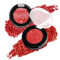 Afflano Red Glitter Eyeshadow - Diamond Metallic Pigmented