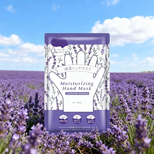 Hydrating Lavender Hand Masks 3-Pack for Soft, Moisturized Hands