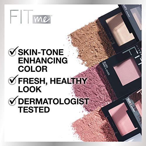 Maybelline Fit Me Loose Finishing Powder + Fit Me Blush Makeup Bundle, Includes 1 Setting Powder in Fair and 1 Blush in Pink