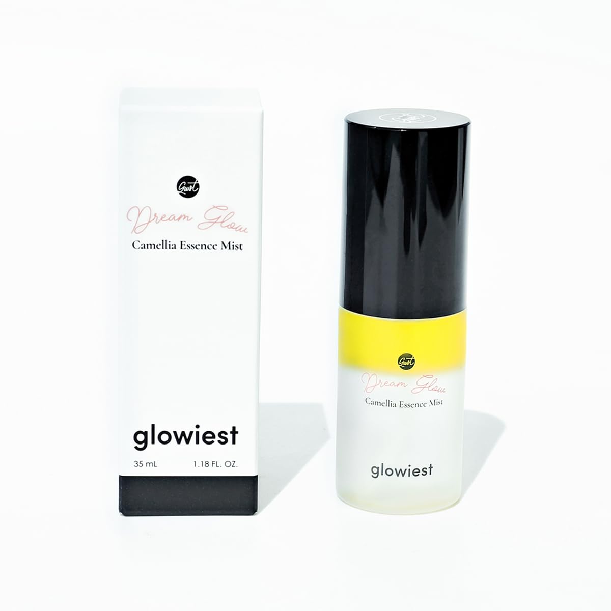 glowiest Dream Glow Camellia Essence Mist- Skin Hydration & Soothing. Glow-Booster ; All In One Multi Mist+Toner+Serum l 75% Camellia Flower Water - composed of 6 premium plant oils - 35ml/1.18 fl oz.