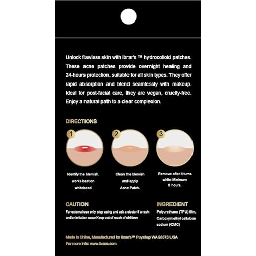 Ibrar's Acne/Pimple Patches, Invisible Hydrocolloid, Pack