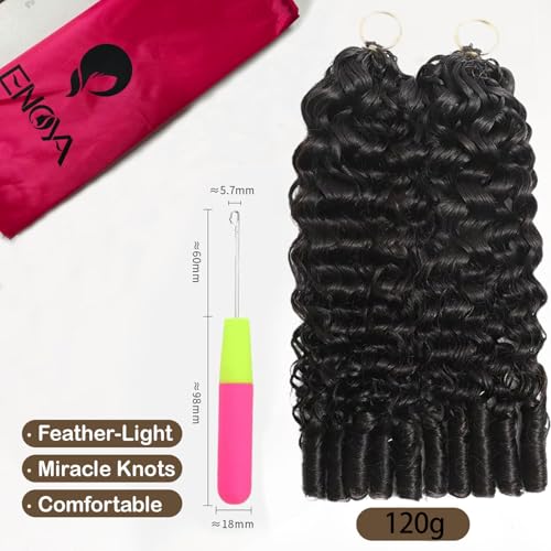 Knotless Crochet Hair 20" Burmese Curly 100% Human Hair